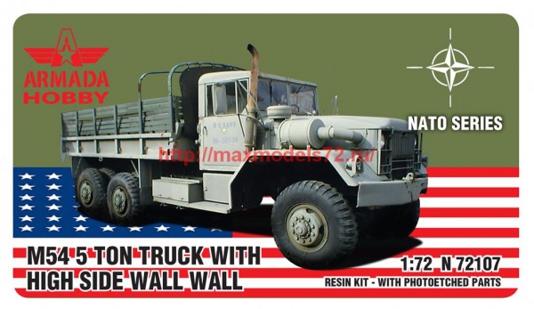 AMN72107   M54 5 ton TRUCK with HIGH SIDE WALL (thumb61420)