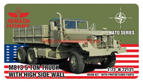 AMN72121   M813 5 ton TRUCK with HIGH SIDE WALL (thumb61432)