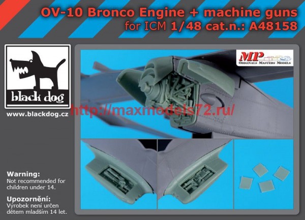 BDA48158   1/48 OV -10 Bronco engine +machine guns (thumb62437)