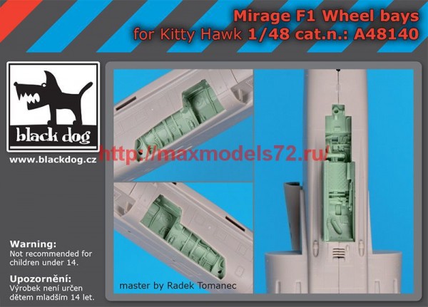BDA48140   1/48 Mirage F1 wheel bays (thumb62357)