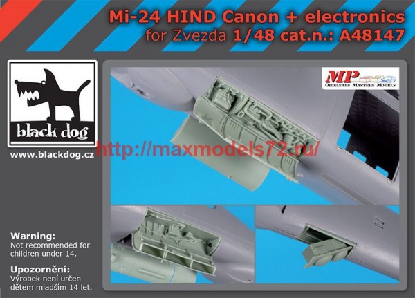 BDA48147   1/48 Mi-24 Hind canon + electronics (thumb62390)