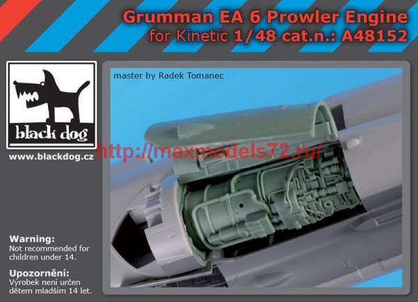 BDA48152   1/48 Grumman EA 6 Prowler engine (thumb62411)