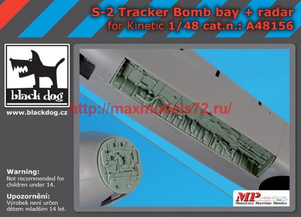 BDA48156   1/48 S-2 Tracker bomb bay+radar (thumb62429)