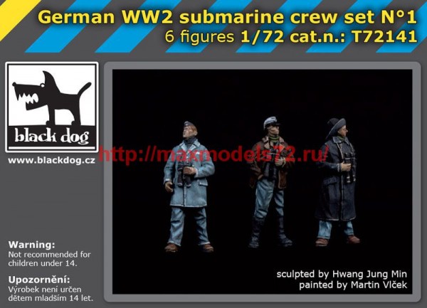 BDT72141   1/72 German WW II submarine crew  set N°1 (thumb62292)