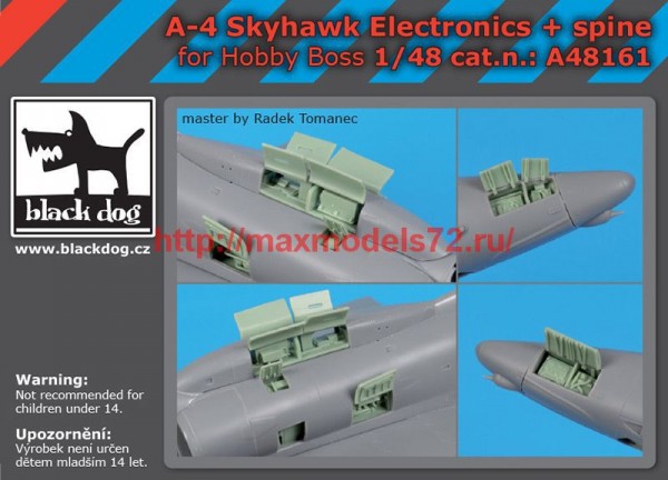 BDA48161   1/48 A-4 Skyhawk  electronics+spine (thumb64013)