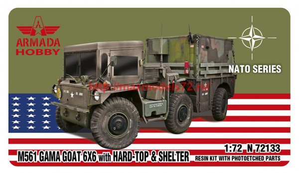 AMN72133   M561 GAMA GOAT 6X6 with HARD-TOP & SHELTER (thumb62926)