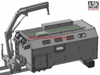 ASK72112 1/72 Конверсионный набор мастерской технического обслуживания и ремонта ВВТ мотострелкового (танкового) батальона МТО-УБ1 на шасси У-4320 (МТО-УБ2 на шасси К-5350) (attach8 72085)