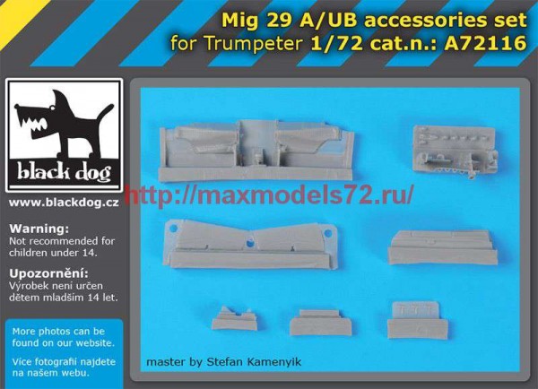BDA72116   1/72Mig 29 A/UB accessories set (thumb67424)