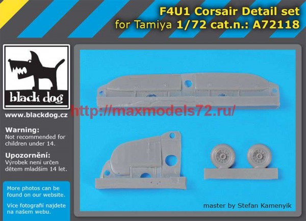 BDA72118   1/72 F4U1 Corsair detail set (thumb67432)