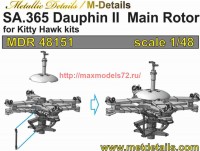 MDR48151   SA.365 Dauphin II. Main rotor (Kitty Hawk) (attach3 66511)