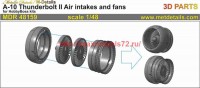 MDR48159   A-10 Thunderbolt II. Air intakes and fans (HobbyBoss) (attach3 66550)