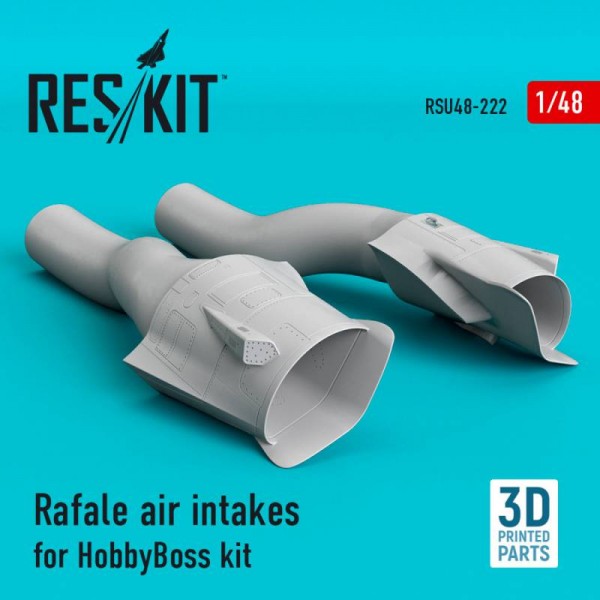 RSU48-0222   Rafale air intakes for HobbyBoss kit (3D Printing) (1/48) (thumb67136)