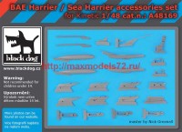 BDA48169   1/48 BAE Harrier/Sea Harrier accessories set (thumb67475)