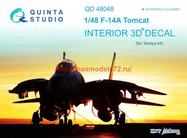 QD48048   3D Декаль интерьера кабины F-14A (Tamiya) (thumb68735)