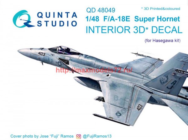 QD48049   3D Декаль интерьера кабины F/A-18E (Hasegawa) (thumb68740)