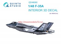 QD48060   3D Декаль интерьера кабины F-35A (Meng) (thumb68780)