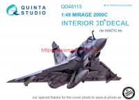 QD48113   3D Декаль интерьера кабины Mirage 2000C (Kinetic) (thumb69046)