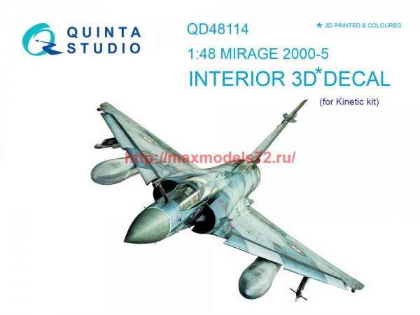 QD48114   3D Декаль интерьера кабины Mirage 2000-5 (Kinetic) (thumb69051)