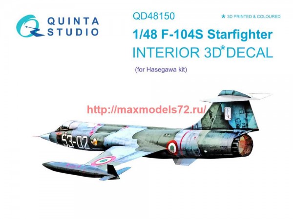QD48150   3D Декаль интерьера кабины F-104S (Hasegawa) (thumb69238)