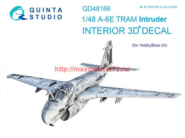 QD48166   3D Декаль интерьера кабины A-6E TRAM Intruder (HobbyBoss) (thumb69318)