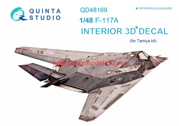 QD48169   3D Декаль интерьера кабины F-117A (Tamiya) (thumb69333)