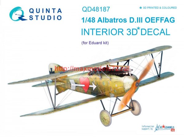 QD48187   3D Декаль интерьера кабины Albatros D.III OEFFAG (Eduard) (thumb69424)
