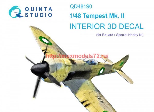 QD48190   3D Декаль интерьера кабины Tempest Mk.II (Eduard) (thumb69439)