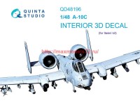 QD48196   3D Декаль интерьера кабины A-10C (Italeri) (thumb69465)