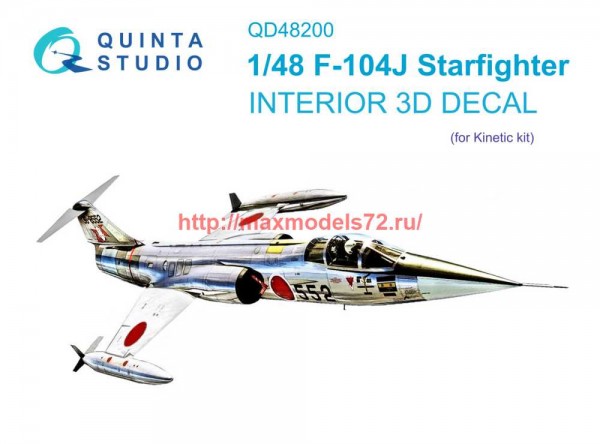QD48200   3D Декаль интерьера кабины F-104J (Kinetic) (thumb69485)