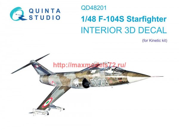 QD48201   3D Декаль интерьера кабины F-104S (Kinetic) (thumb69490)