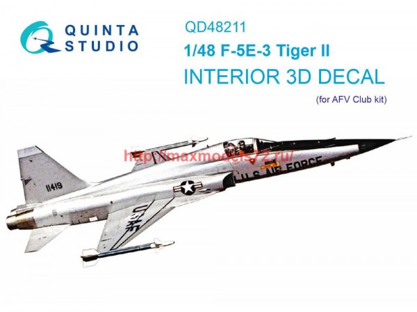 QD48211   3D Декаль интерьера кабины F-5E-3 Tiger II (AFV Club) (thumb69535)