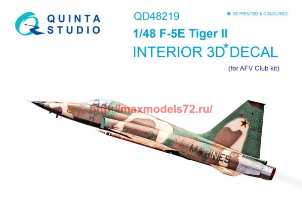 QD48219   3D Декаль интерьера кабины F-5E (AFV club) (thumb69570)