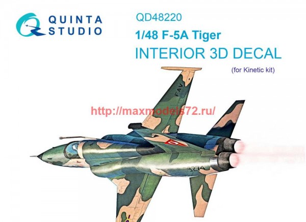 QD48220   3D Декаль интерьера кабины F-5A (Kinetic) (thumb69575)