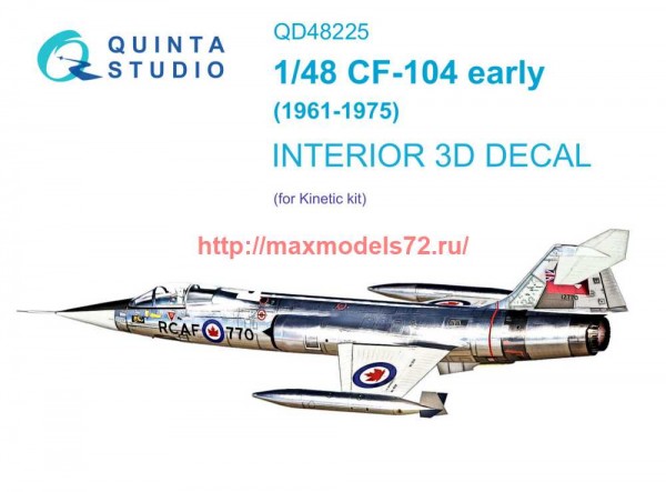 QD48225   3D Декаль интерьера кабины CF-104 Early (Kinetic) (thumb69595)