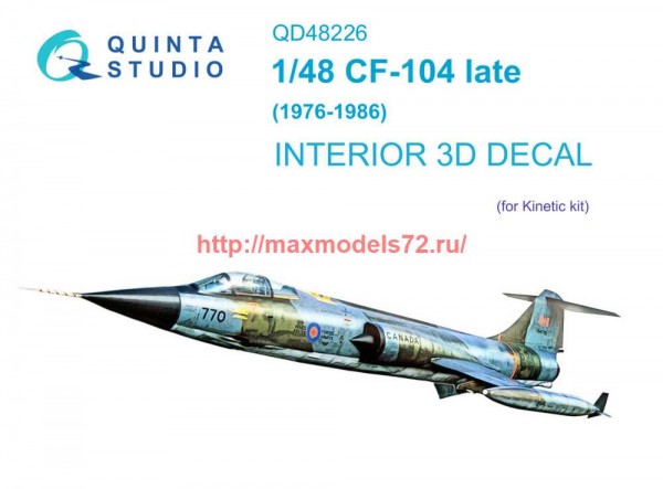 QD48226   3D Декаль интерьера кабины CF-104 Late (Kinetic) (thumb69600)