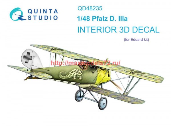 QD48235   3D Декаль интерьера кабины Pfalz D.IIIa (Eduard) (thumb69645)