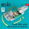 RSU48-0142   Mirage 2000C cockpit with 3D decals for Kinetic kit (1/48) (thumb67078)