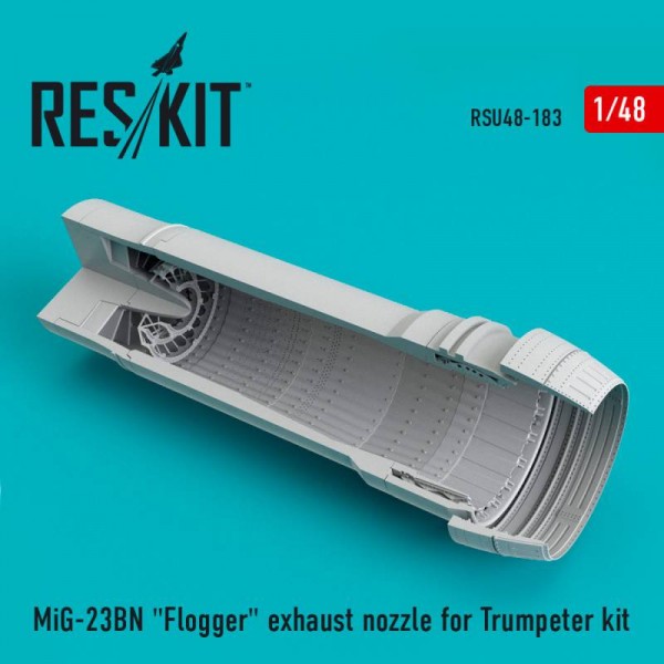 RSU48-0183   MiG-23BN "Flogger" exhaust nozzle for Trumpeter kit (1/48) (thumb67087)