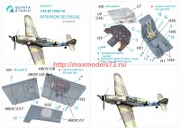 QD48161   3D Декаль интерьера кабины Bf 109G-10 (Eduard) (attach3 69293)