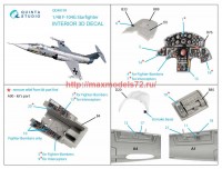 QD48199   3D Декаль интерьера кабины F-104G (Kinetic) (attach3 69480)