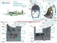 QD48205   3D Декаль интерьера кабины Spitfire Mk.II (Eduard) (attach3 69505)