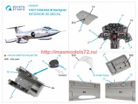 QD48224   3D Декаль интерьера кабины F-104S/ASA-M (Kinetic) (attach3 69590)