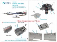 QD48225   3D Декаль интерьера кабины CF-104 Early (Kinetic) (attach3 69595)