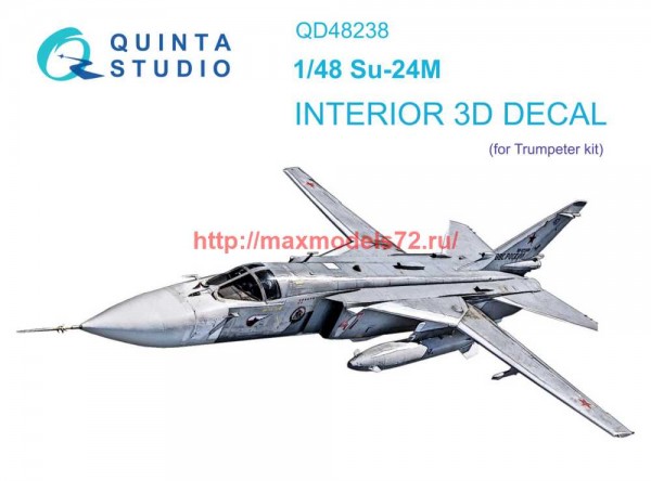 QD48238   3D Декаль интерьера кабины Су-24М (Trumpeter) (thumb69663)