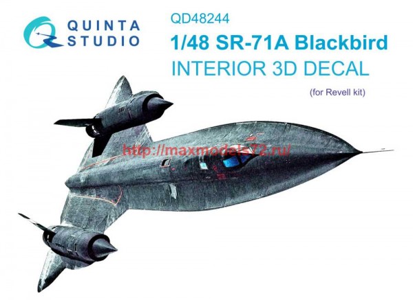 QD48244   3D Декаль интерьера кабины SR-71A (Revell) (thumb69687)