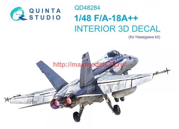 QD48284   3D Декаль интерьера кабины F/A-18A++ (Hasegawa) (thumb69859)