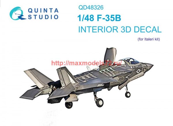QD48326   3D Декаль интерьера кабины F-35B (Italeri) (thumb69999)