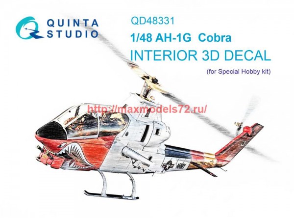 QD48331   3D Декаль интерьера кабины AH-1G (Special Hobby) (thumb70015)