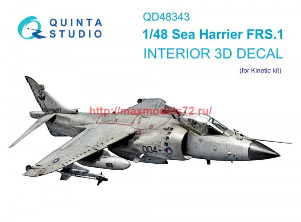 QD48343   3D Декаль интерьера кабины Sea Harrier FRS.1 (Kinetic) (thumb70035)