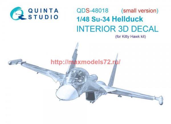 QDS-48018   3D Декаль интерьера Су-34 (KittyHawk) (Малая версия) (thumb68582)